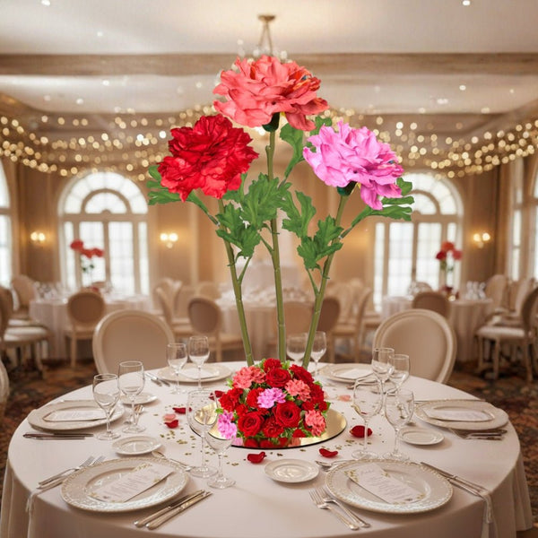 Rananculus Carnation Striking Giant Bouquet - Amazement for your event - amazinggiantflowers