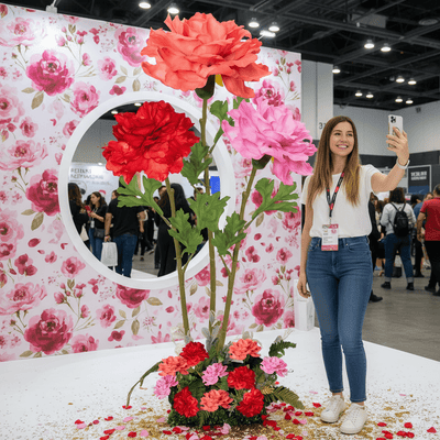 Rananculus Carnation Striking Giant Bouquet - Amazement for your event - amazinggiantflowers