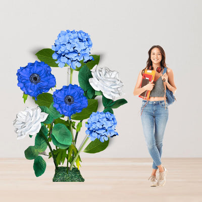 Event Decor Flowers- Giant Flower Backdrop – 5 or 7 ft Tall Customizable Floral Display - amazinggiantflowers
