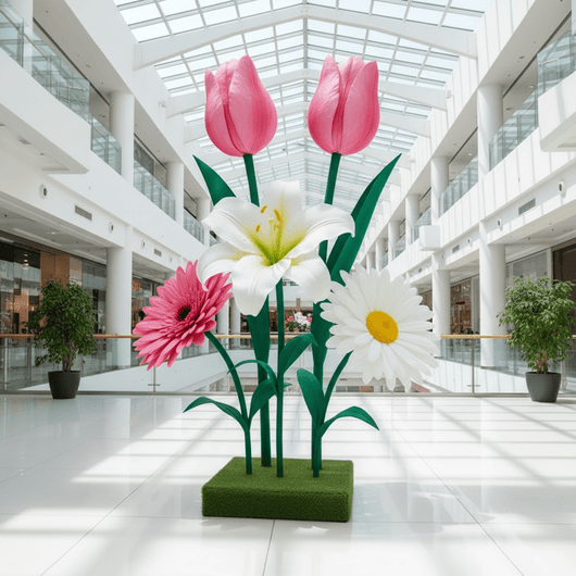 Spring Seasonal Display of Giant Flowers - amazinggiantflowers