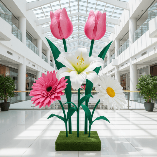 Spring Seasonal Display of Giant Flowers - amazinggiantflowers