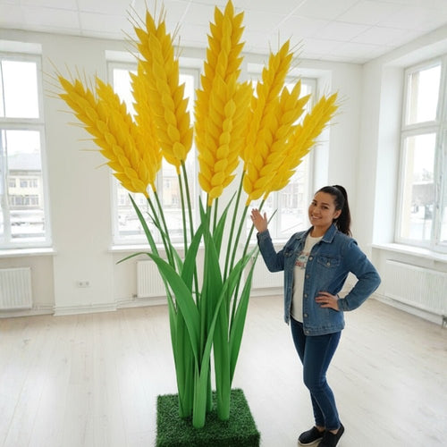 Wheat Stalk Agricultural Giant Flower Display