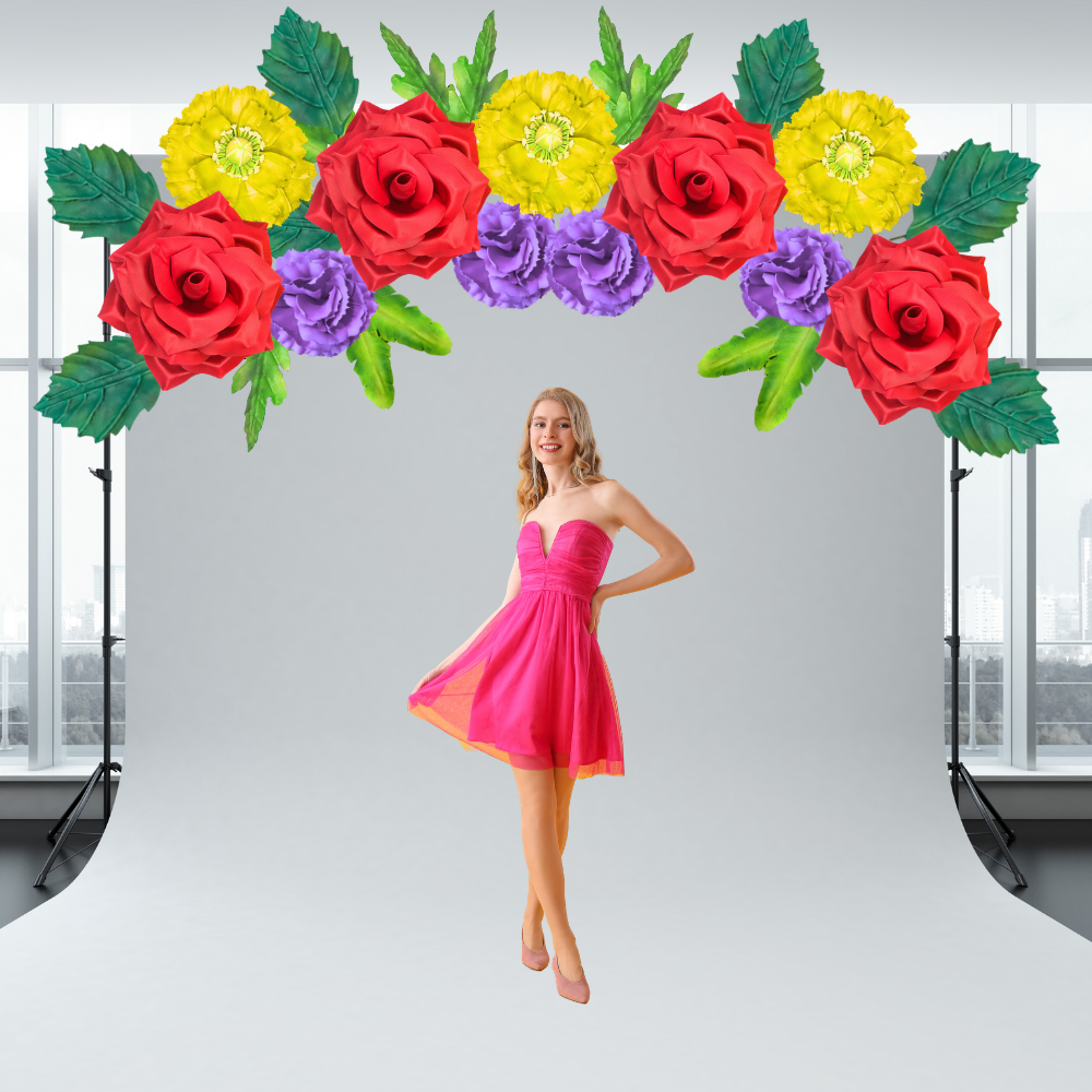 Dessert Table Backdrop Wall Flowers