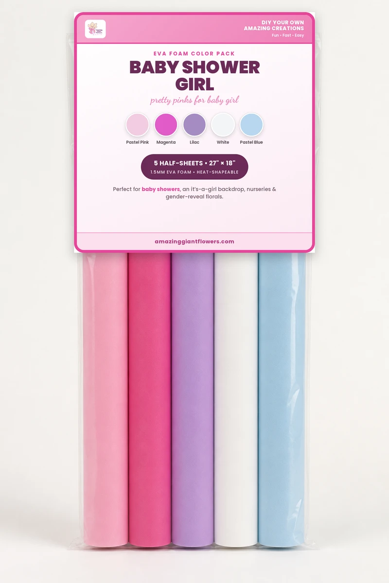 Baby Shower Girl Foam Pack